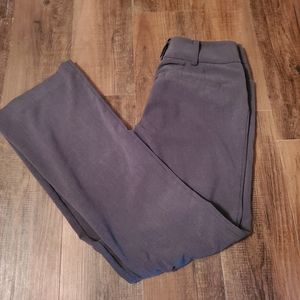 Gray Slim flare slacks